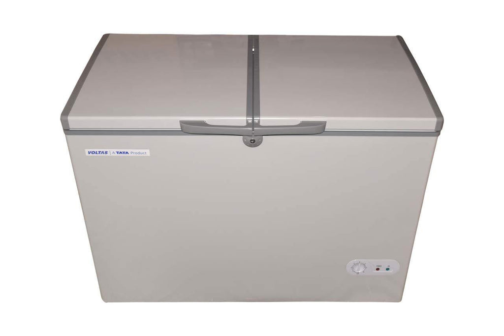 Voltas  CF HT 320 DD A CONVERTIBLE PCM GREY (Double Door Deep Freezer, 320 Liters, Grey)