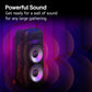 LG XL9T XBOOM 2.0 Ch Portable Bluetooth Party Speaker with Dual 8” Woofers, Pixel LED Lights, DJ & Guitar Input, IPX4 Water Resistance – Black