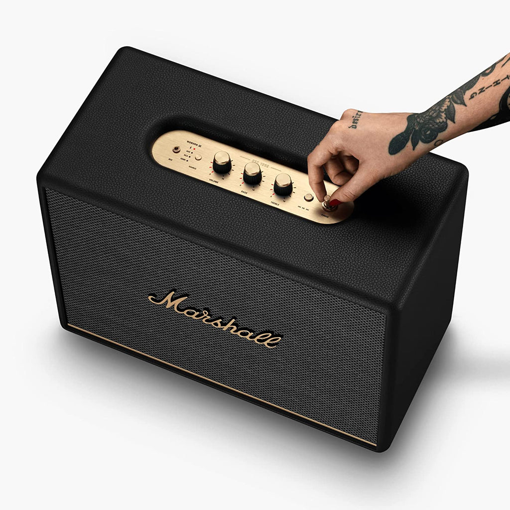 Marshall Woburn III Bluetooth Home Speaker (Black) | 3-Way Driver | Deep Bass | HDMI, AUX & Bluetooth 5.2 | Premium Sound System