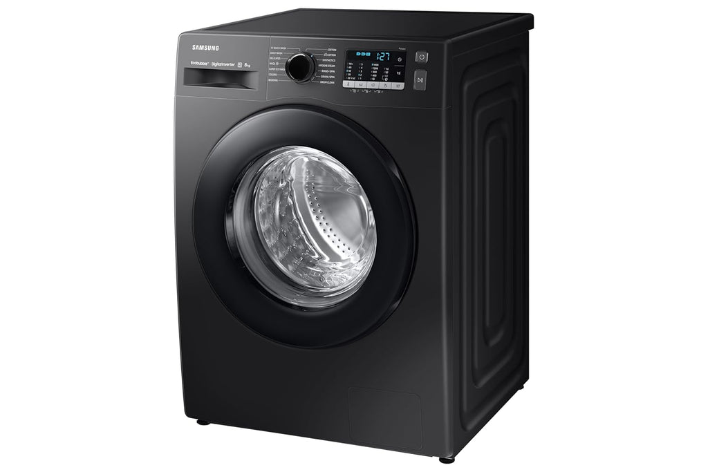 Samsung WW80TA046AB1TL 8 kg, Hygiene Steam with Inbuilt Heater, Digital Inverter, Fully-Automatic Front Load Washing Machine ( Black)