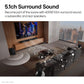 LG S65TR 600W 5.1 Channel Dolby Digital, Wireless Subwoofer & Rear Speaker with Built-in Receiver, AI Sound Pro Home Theater Soundbar with HDMI, USB & Bluetooth Connectivity (Black)
