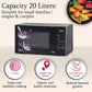LG MS2043BP 20L Solo Microwave Oven (Black, Polished Finish) with i-Wave Technology, Anti-Bacterial Cavity, 44 Auto Cook Menus & Child Lock – Ideal for Reheating, Defrosting & Healthy Cooking
