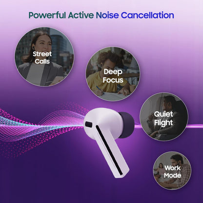 Samsung Galaxy Buds3 FE (Gray) with Galaxy AI | ANC | 360-Audio | IP54 | 11mm Dynamic Driver
