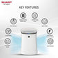 Sharp FP-F40E-W Air Purifier with Plasmacluster Technology & True HEPA Filter | Dual Purification for Homes & Offices | Suraj Electronics Delhi NCR