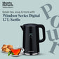 Morphy Richards Windsor Series 1.7 Litre Digital Electric Kettle|Digital Display with Touch Controls|Strix Controller: Accurate Temperature Control|Keep warm function|2 Years Product Warranty|Black
