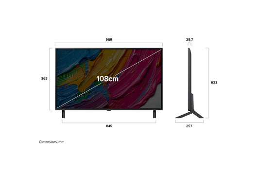 LG 43QNED8BA6A 43-Inch 4K QNED Smart TV  | α7 AI Processor Gen8 | Dolby Atmos | Filmmaker Mode | Suraj Electronics Delhi NCR