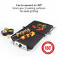 Glen SA3031 2000W Contact Grill with 180° Opening, Non-Stick Plates & Oil Collector Tray – Healthy Indoor Grilling | Suraj Electronics