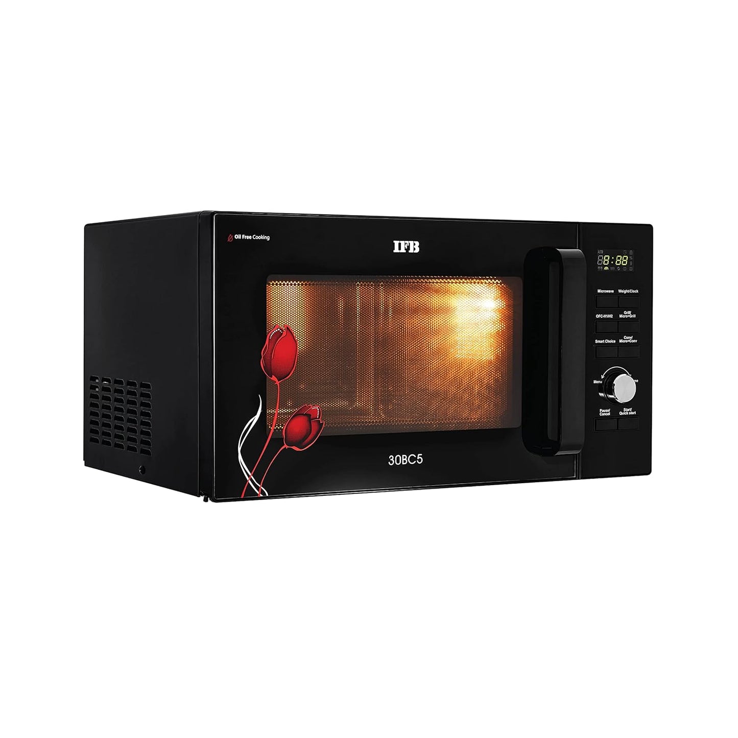 IFB 30BC5 30 Litre Convection Microwave Oven Air Fry and Dual Heaters| Oil-Free Cooking | Steam Clean | 22 Auto Cook Menus | Black | Buy Online at Suraj Electronics