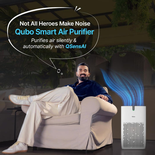 Qubo Smart Air Purifier Q400 | 400 Sq.ft | HEPA H13 | App & Voice Control | 4-Layer Filtration | 9000 Hrs Filter Life | Suraj Electronics Delhi NCR
