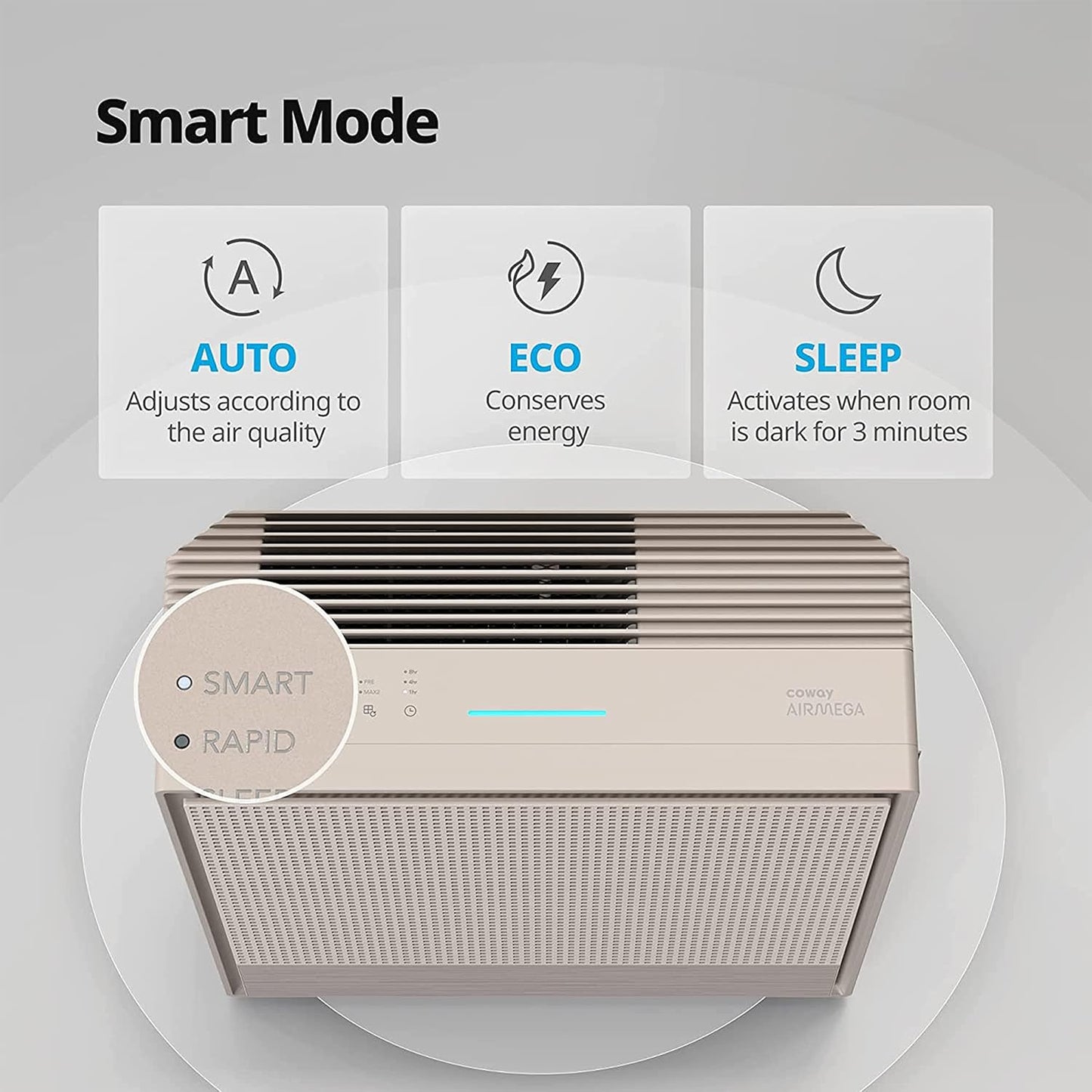 Coway AirMega 250 Air Purifier | Anti-Virus HEPA H13 | Covers 930 sq ft | 7-Year Warranty