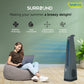 Symphony Surround Bladeless Tower Fan for Room & Office | High-Speed with Swivel Action & Simple Knob Control | Low Power Consumption | 1 Year Warranty | Grey