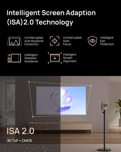 XGIMI MoGo 2 Pro Full HD Portable Projector | 400 ISO Lumens | Android TV 11 | 2×8 W Harman Kardon | Auto Focus &amp; Screen Adaption | Suraj Electronics Delhi NCR