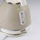 Ariete 2877 Vintage 1.7L Electric Kettle (Beige) | 2000W Stainless Steel | Retro Design | 360° Cordless Base | Auto Shut-Off