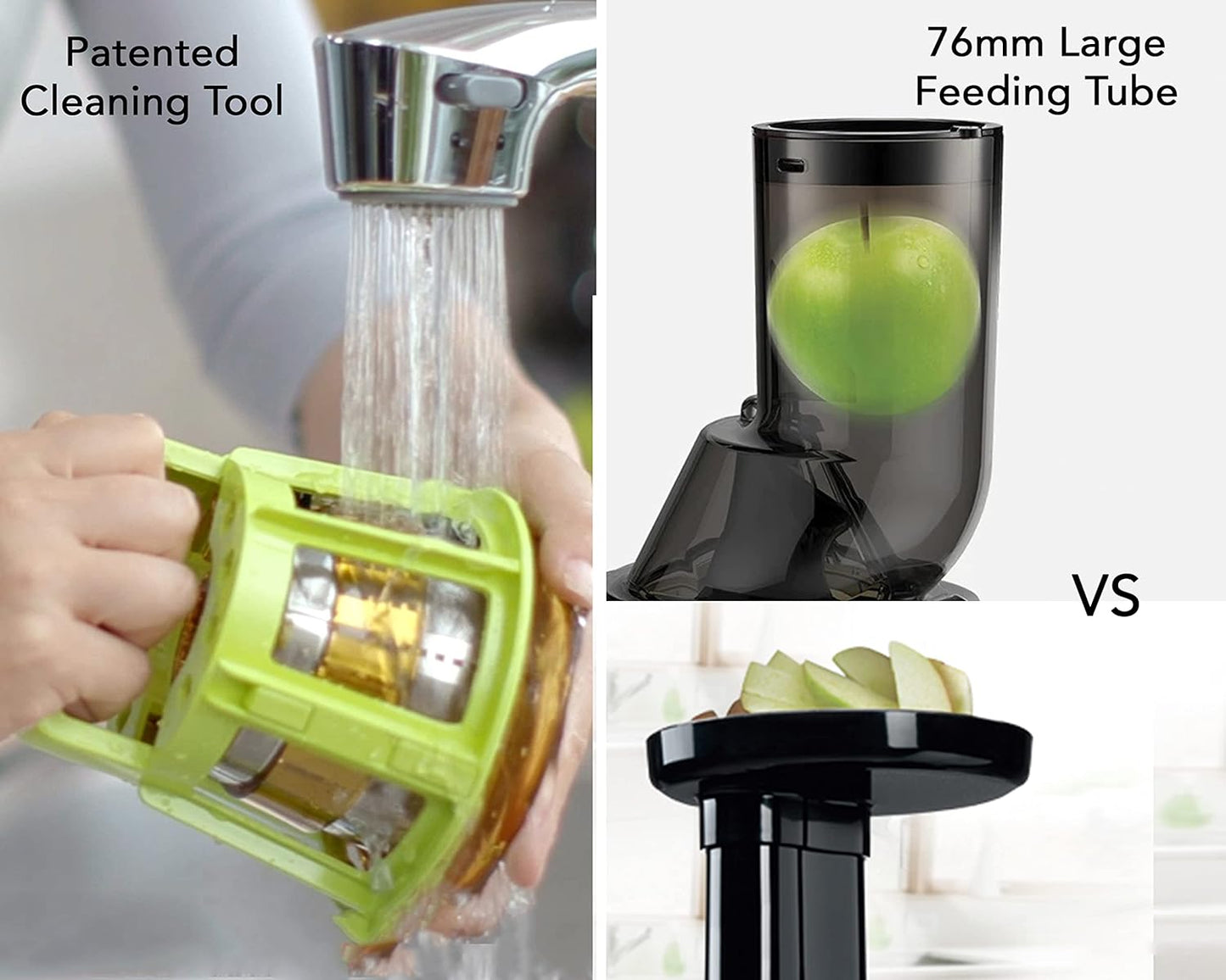 Kuvings B1700 Phantom Black Cold Press Juicer | 240W Whole Slow Juicer | JMCS 10% More Juice | 12-Year Warranty | Suraj Electronics Delhi NCR