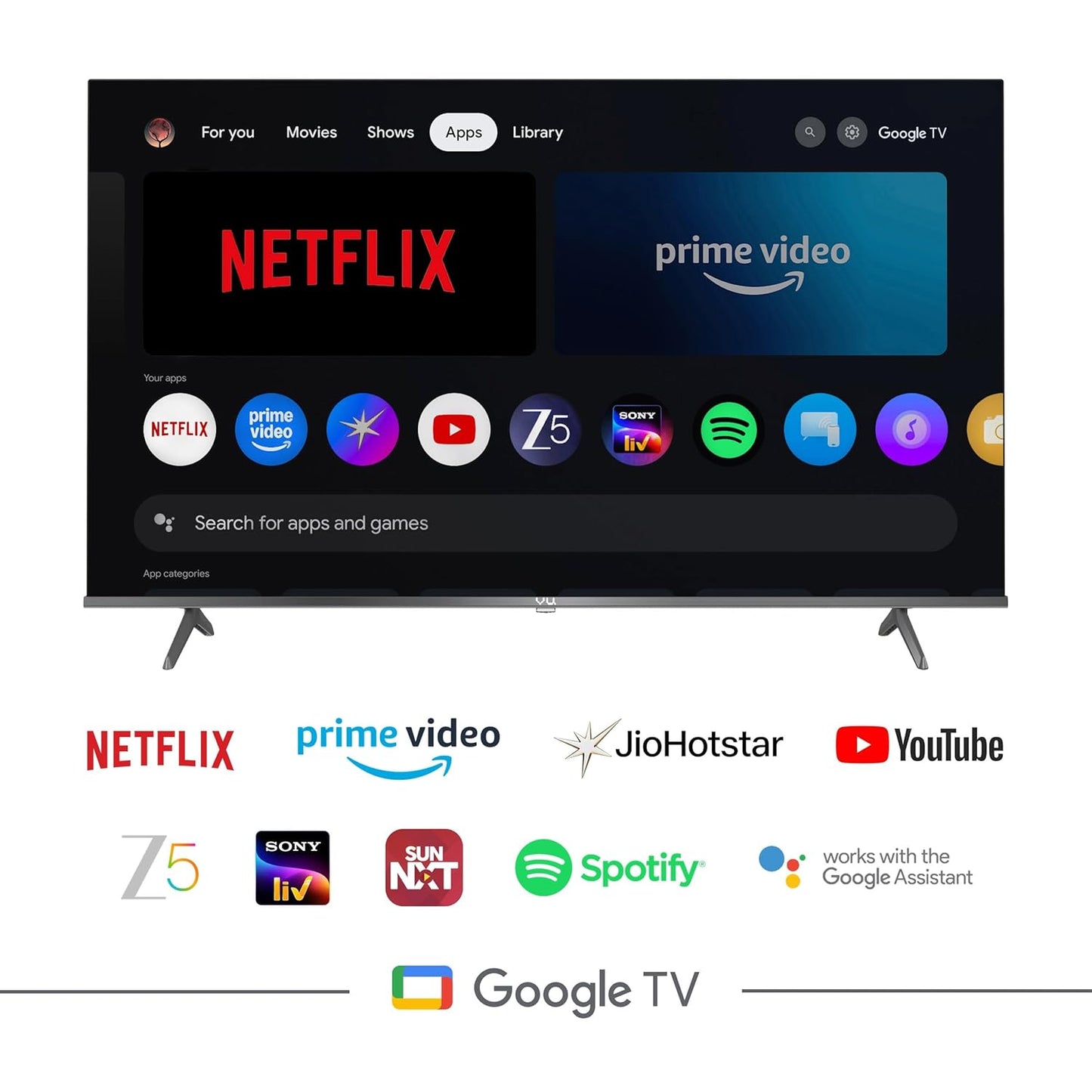 Vu 65GLOQLED25 65-inch 4K QLED Google TV | Dolby Vision | 3 Years Warranty | Suraj Electronics Delhi NCR