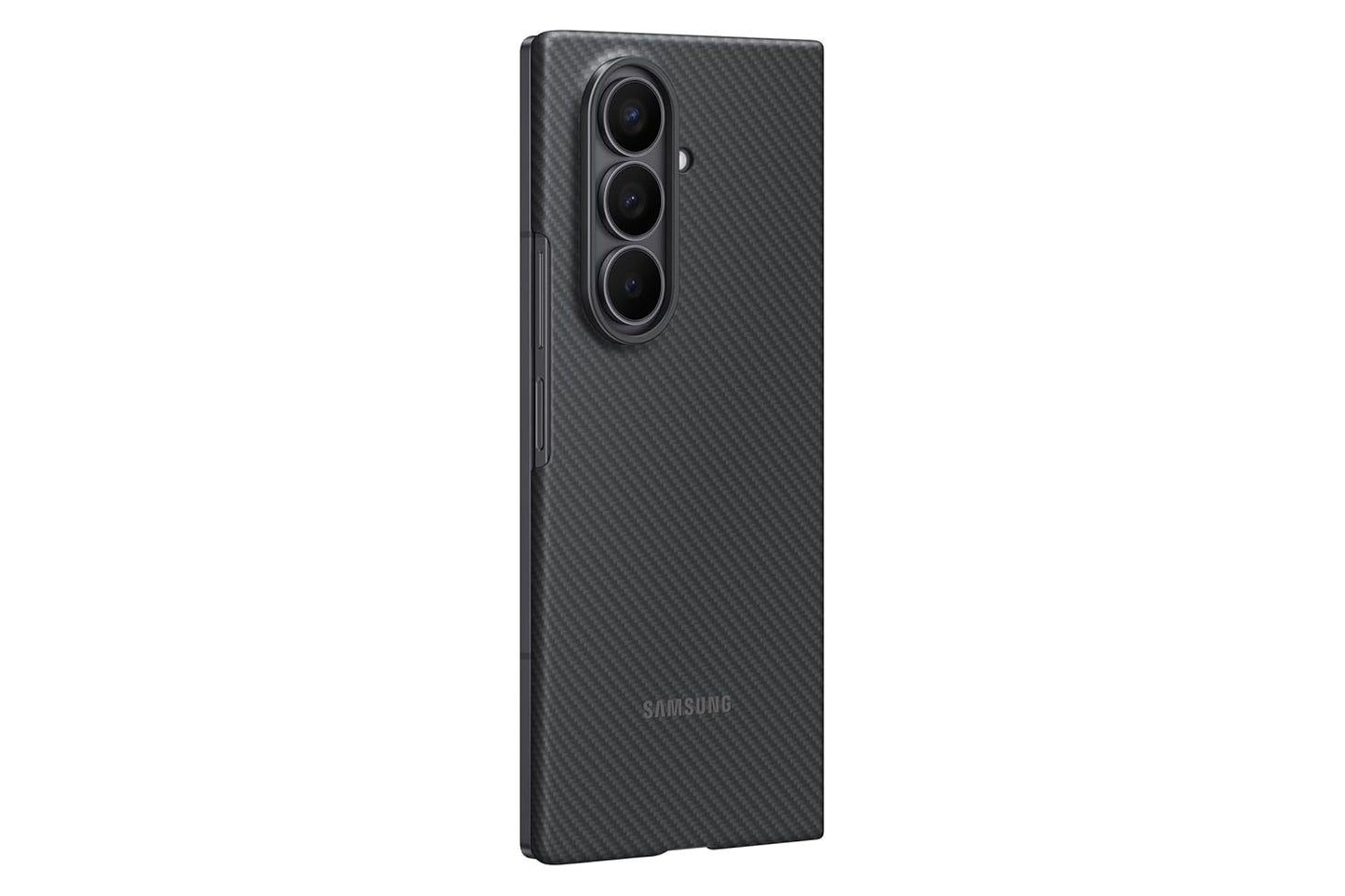Samsung Galaxy Fold7 Carbon Shield Case (Black) – Ultra-Thin Aramid Kevlar Protection, Anti-Reflective Screen Films, Wireless Charging Compatible