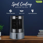 Symphony Duet Mini Portable Tabletop Air Cooler for Home and Office with Whisper Quiet Operation and Touch Control(Grey)