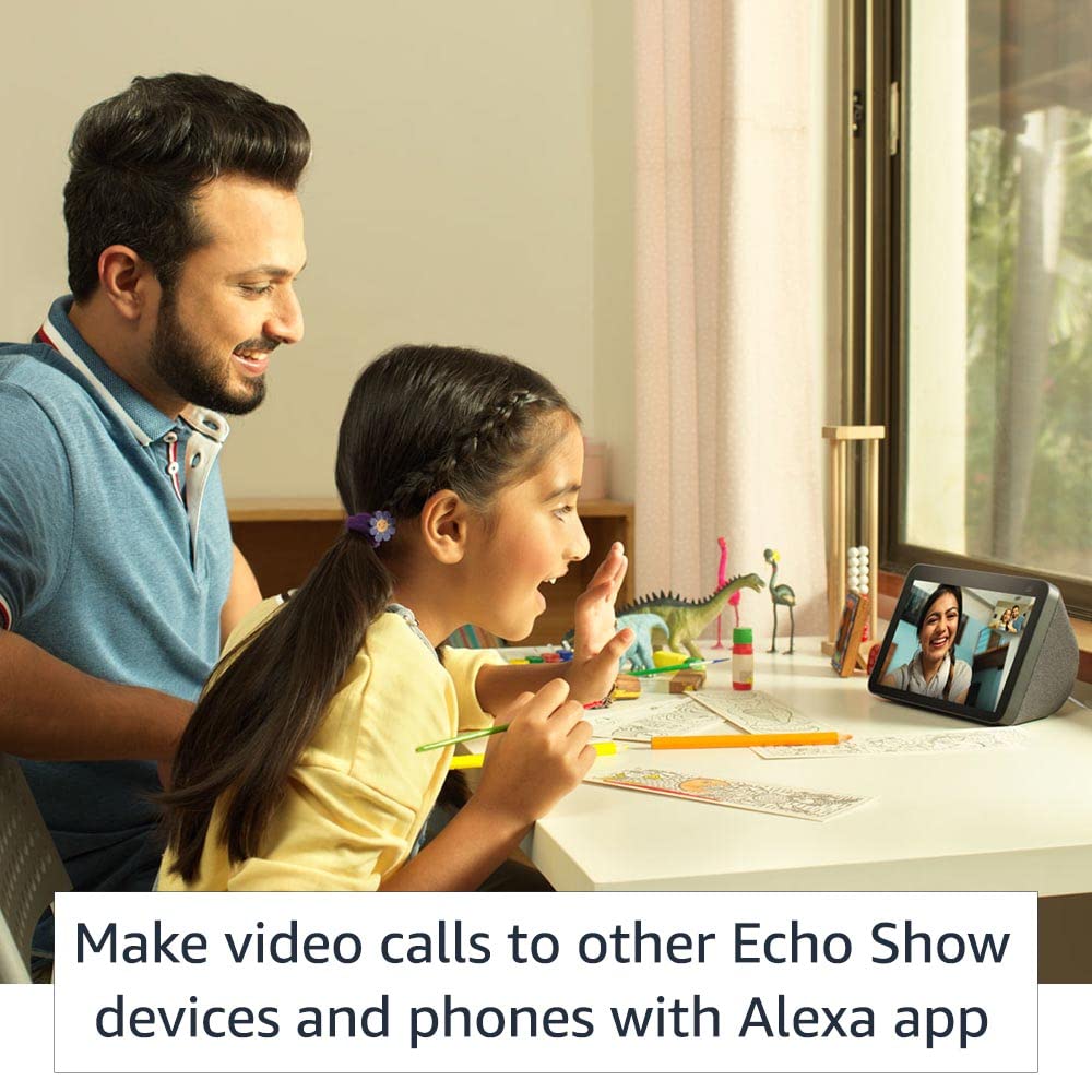 All New Echo Show 8 (2nd Gen) – 8” HD Smart Display with Alexa, 13MP Auto-Framing Camera, Stereo Sound & Smart Home Control (Black) | Suraj Electronics Delhi NCR