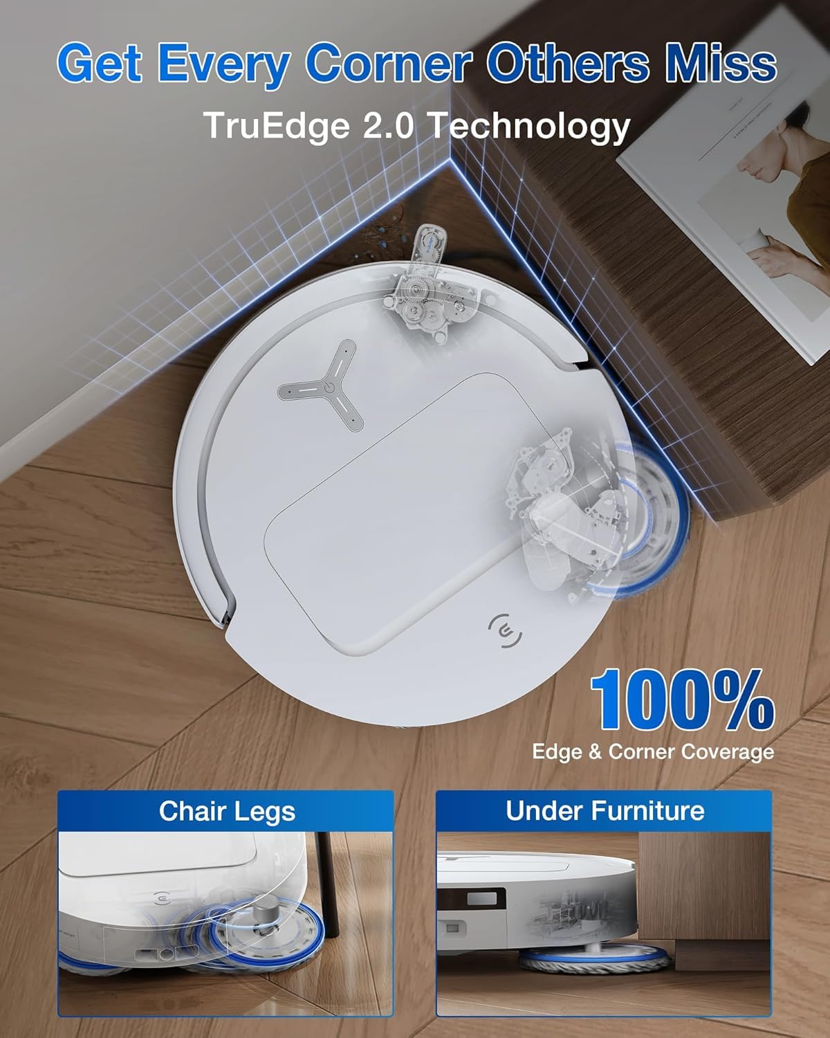 ECOVACS Deebot T50 Pro Omni | 15,000 Pa Suction Robot Vacuum &amp; Mop | AI Smart Mapping | Omni Self-Cleaning Station | Suraj Electronics