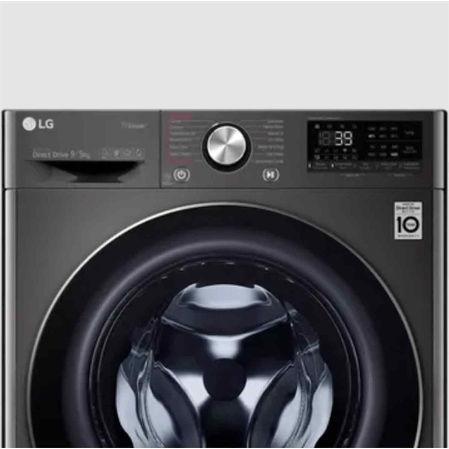 LG FHD0905STB 9 kg / 5 kg 5 Star AI Direct Drive WiFi Front Load Washer Dryer | TurboWash 360°, Steam+, Inverter Motor, Smart ThinQ App, Made in India