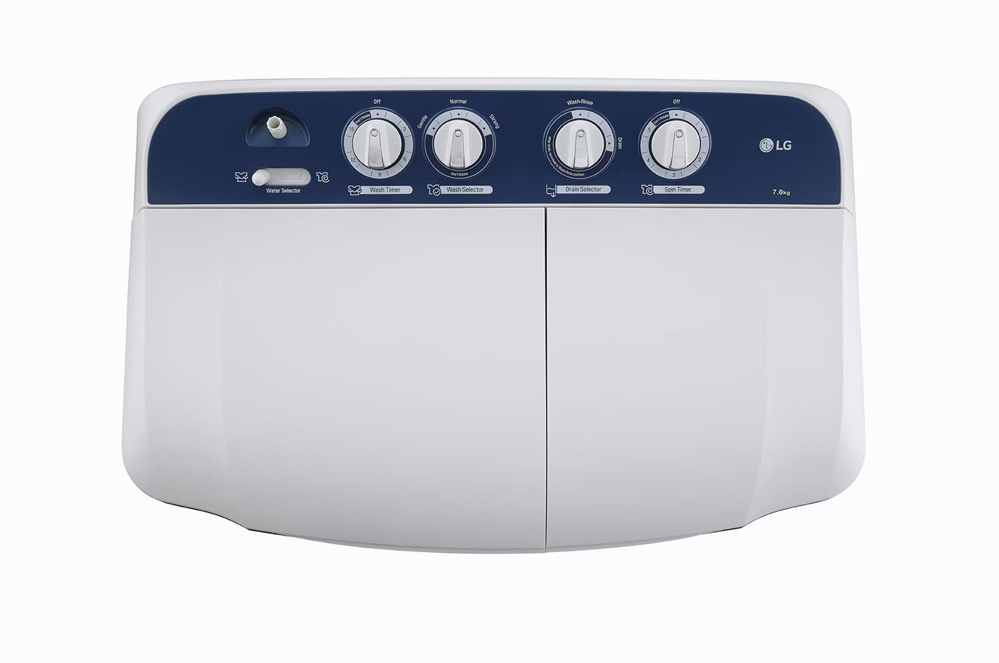 LG P7510RBAZ 7.5 Kg 5 Star Semi-Automatic Top Load Washing Machine – Dark Blue | Roller Jet Pulsator | Collar Scrubber | Rat Away Technology
