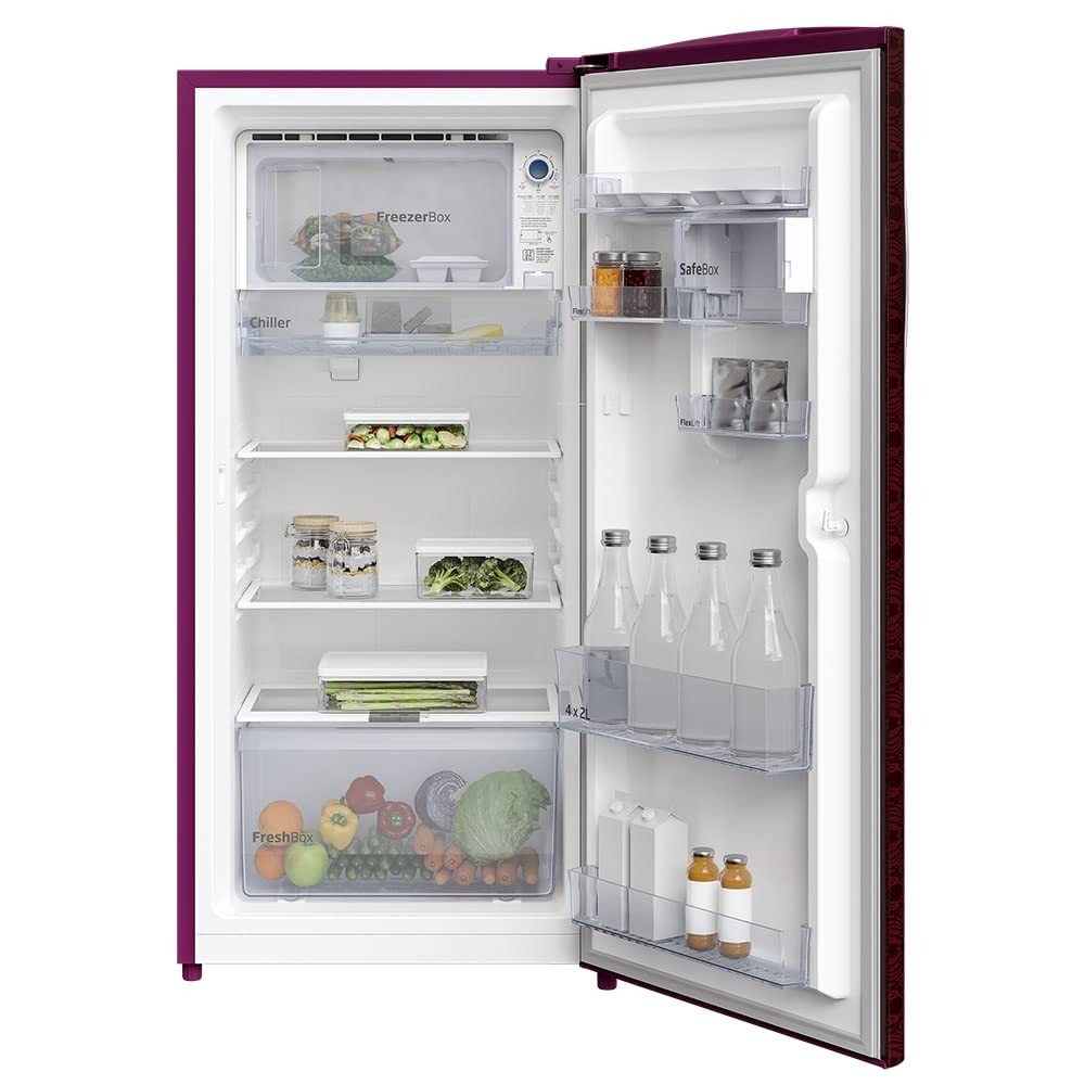 Voltas Beko RDC220C/S0DWE 185 L 3 star Direct Cool Refrigerator,  Dahlia Wine