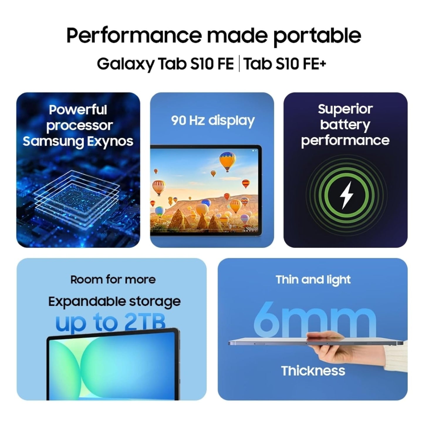 Samsung Galaxy Tab S10 FE, S Pen in-Box, 27.7 cm (10.9 inch) Display, AI Writing, Desktop Mode, Pre Loaded Pro Apps, 12 GB RAM, 256 GB Storage, Wi-Fi Tablet, Blue