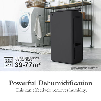 SHARP DW-T30FM-H Charcoal Gray 2-in-1 Dehumidifier with Air Purifier | 30L/Day | HEPA Filter | Plasmacluster Ion Tech | Suraj Electronics Delhi NCR