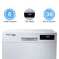 Voltas Beko DT8S 8 Place Settings Table Top Dishwasher (Silver) | Inbuilt Heater | 6 Wash Programs | Suraj Electronics Delhi NCR