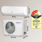 Voltas 123 Vectra Elegant 1 Ton 3 Star Fixed Speed Split AC | Copper Condenser | Turbo Cooling | R32 | Suraj Electronics Delhi NCR