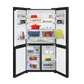 Voltas Beko RSB64GF 626 L 4 Door Side-by-Side Refrigerator | Black Glass Finish | Convertible Zones | NeoFrost Dual Cooling | ProSmart Inverter Compressor