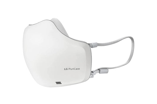 LG Puricare Wearable Air Purifier AP551AWFA/AP551ABFA | HEPA Filter | Dual Fan Breathing Assist | VoiceON | 8 Hrs Battery | Creamy White | Suraj Electronics