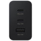 Samsung 65W Power Adapter Trio (Black) | Original Fast Charger | 3-Port USB | Compatible with Tablets &amp; Phones | Suraj Electronics Delhi NCR