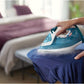 Philips DST3011/20 2100W Steam Iron with Ceramic Soleplate, 30g/min Continuous Steam & Steam Control – Blue (3000 Series)