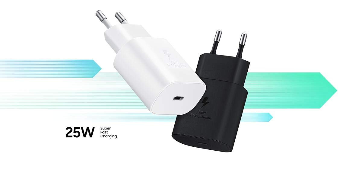 Samsung 25W C TO C Super Fast Charging Travel Adapter for Cellular Phones - White