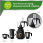 Philips HL7707/00 750W Mixer Grinder with 4 Jars (Black) – PowerChop, Gear Drive, Leak-Proof Design & 24-Hour Delivery from Suraj Electronics