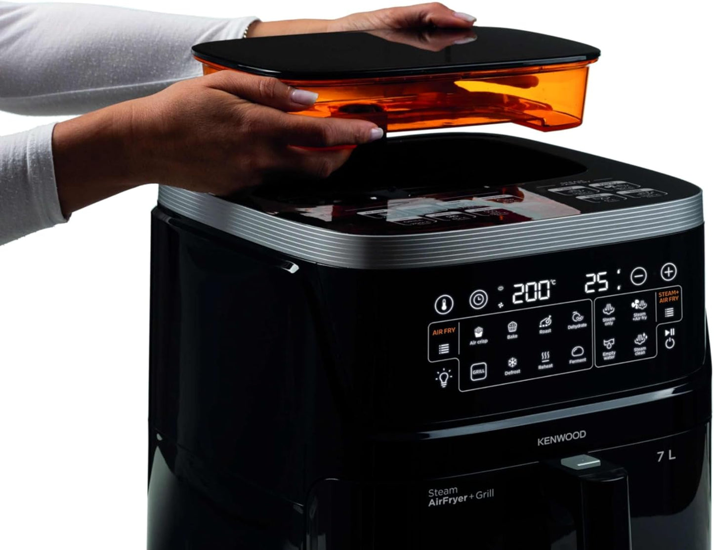 Kenwood HFS92.000BK 3-in-1 Air Fryer &amp; Steamer 7L | Touch Display | Window View | 1700W Rapid Air + Steam Technology | Suraj Electronics Delhi NCR