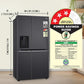 LG GL-L257CMC3 630L 3 Star Side-by-Side Refrigerator – Wi-Fi Convertible, Door Cooling+, Hygiene Fresh+, Smart Inverter, Water & Ice Dispenser | Matt Black