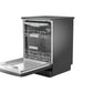 Bosch SMS6HMC00I 15 Place Settings Free-Standing Dishwasher | Brushed Black Steel | Home Connect Wi-Fi | SpeedPerfect+ | Suraj Electronics Delhi NCR