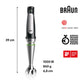 Braun MQ7075X MultiQuick 7 Hand Blender | 1000W ActiveBlade | SmartSpeed | 1.5L Food Processor | Suraj Electronics Delhi NCR