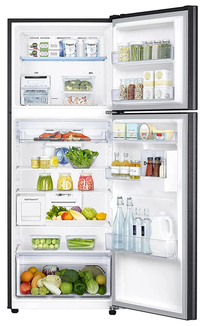 Samsung RT42C5C52BS/HL 376L 2 Star Inverter Frost-Free Convertible 5 In 1 Curd Maestro Double Door Refrigerator (Black Inox)