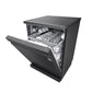 LG DFB424FM 14 Place Setting Dishwasher | TrueSteam, QuadWash, EasyRack Plus, Wi-Fi Enabled, Matte Black, Inverter Direct Drive Motor | Freestanding Dishwasher for Indian Kitchens