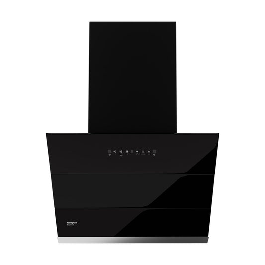 Crompton CMH - CHD-SSI60FLE-MBL SensoSmart Inclined 60cm Filter less Auto Clean Wall Mounted Chimney Black
