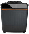 Lloyd GLWS125EPHVG 12 Kg 5 Star Semi-Automatic Top Load Washing Machine with Dual Waterfall, Memory Backup &amp; Stainless Steel Filter – Dark Grey