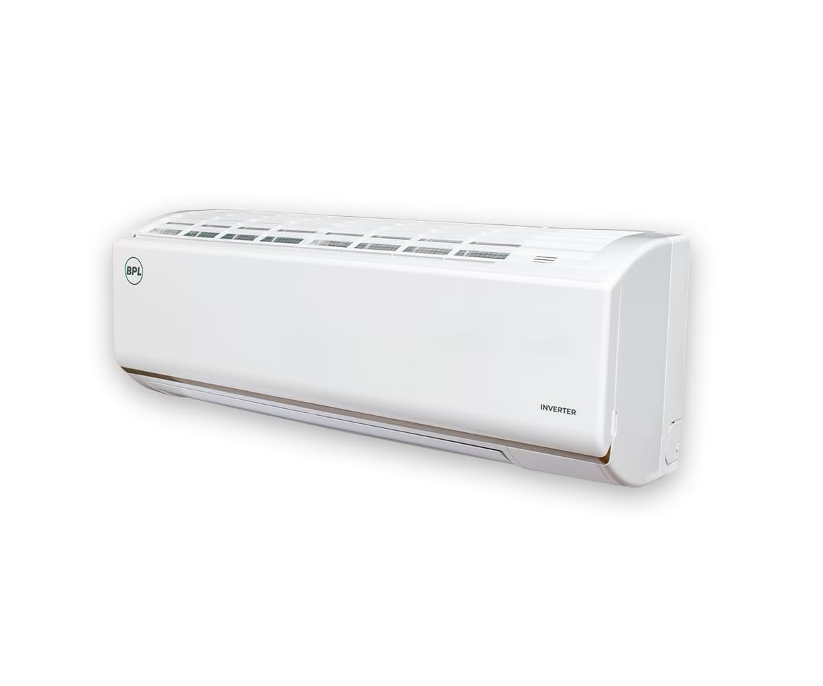 BPL BAS-V195PBYG 1.5 Ton 5 Star Inverter Split AC with 6-in-1 Expandable Mode, IFeel, IClean, PM 2.5 Filter & Blue Fin Coating (White)