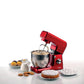 Ariete Gourmet Stand Mixer Professional 7L 1598/01, Planetary Mixer, 1200 W, 7 L Capacity, 3 Accessories, 6 Speeds, Pulse Function, Splash guard Lid, Red