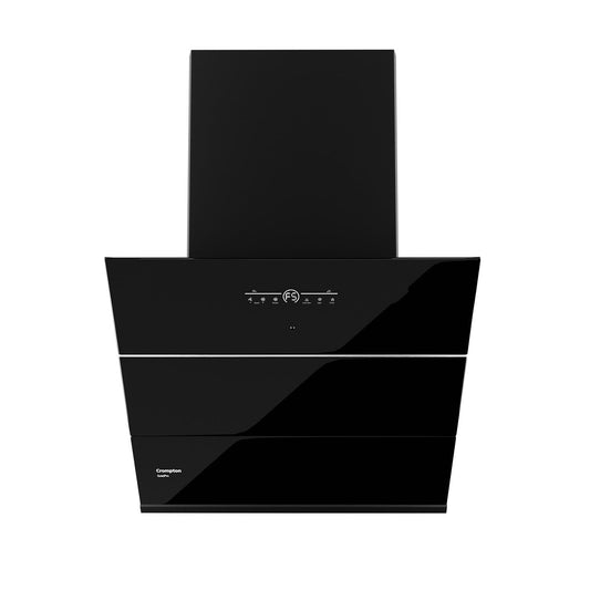 Crompton QuietPro CHD-QPVI60FLE-MBL 60cm Filterless Auto Clean Chimney with Inverter Motor & Gesture Control – 1780 CMH, Black