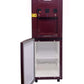 Blue Star BWD3FMRGA-M Water Dispenser with Refrigerator | 3-Tap Hot, Cold & Normal Water | 15L Cooling Cabinet | Maroon | Made in India