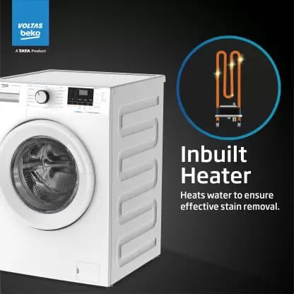 Voltas Beko WFL8012B7JVBKA/WXV 8 kg Front Load Washing Machine | SteamCure™ | StainExpert™ | In-Built Heater | Suraj Electronics Delhi NCR