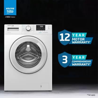 Voltas Beko WFL8012B7JVBKA/WXV 8 kg Front Load Washing Machine | SteamCure™ | StainExpert™ | In-Built Heater | Suraj Electronics Delhi NCR